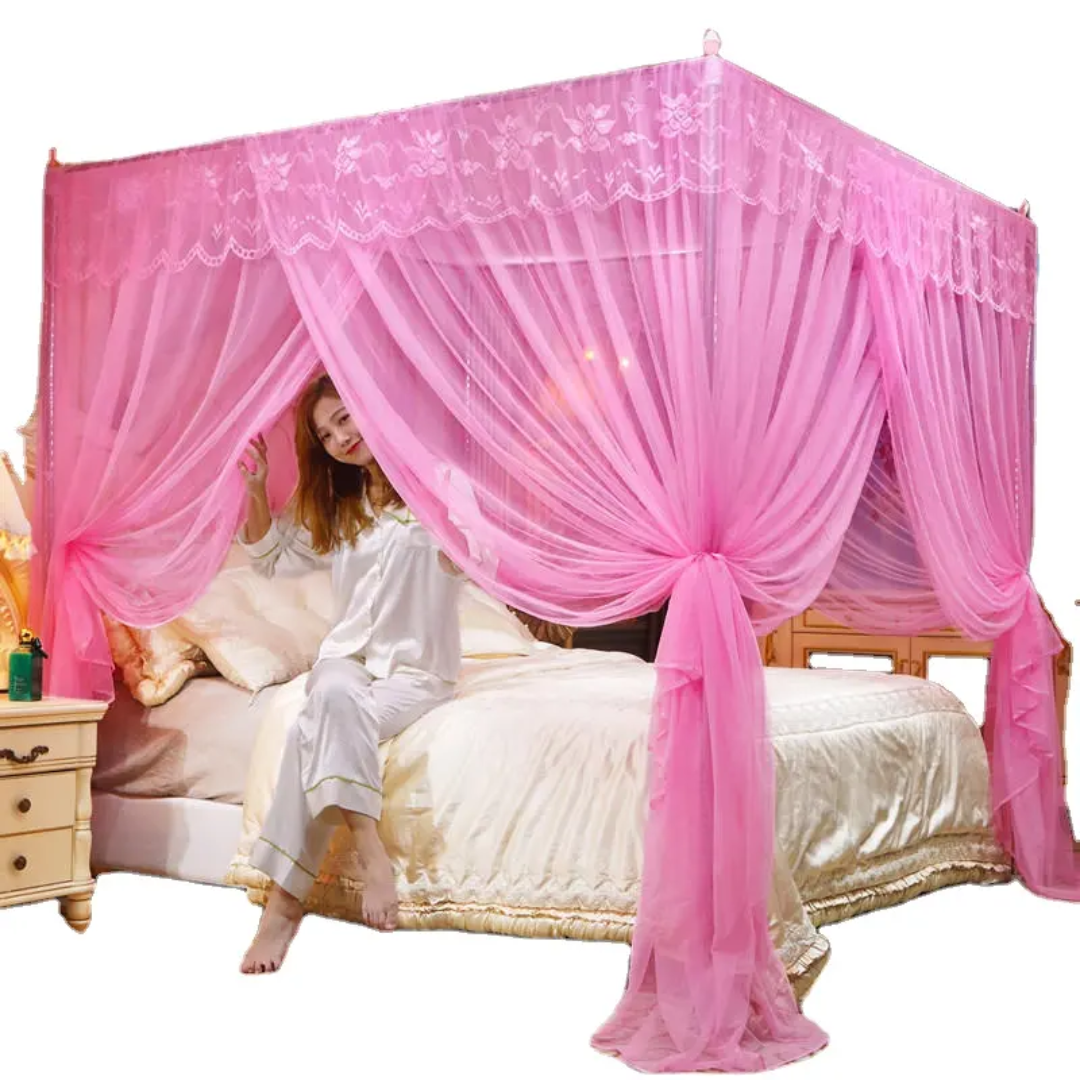 Moustiquaire pliable de haute qualité, fenêtre sans fond, Portable, anti-moustiques, supports de lit, tente de voyage